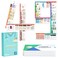 49 Horizontal Nursing Badge Reference Cards, Nursing School Essentials Set, Bonus Cheat Sheets - Lab Values, EKG, Vitals, Etc for Nurse, LPN, Or Students