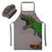 MHJY Kids Apron and Chef Hat for Boys Dinosaur Child Aprons with Pockets,Adjustable Apron for Cooking Baking Painting 3-12 Years