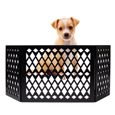 Free Standing Pet Gate   Pet Gate for Small Dogs   Free Standing Dog Gate for Stairs   Freestanding Dog Gates for Doorways   Freestanding Pet Gates   Width 23.5-47 inch   Height 18.75 inch (Diamond)