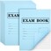Skyygemm 15 Pack Exam Blue Book Blue Test Book, 8.5" x 11", 8 Sheets 16 Pages, Wide Ruled Saddle Stitched Examination Book for School Home Business Office