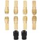Zorveiio 10 Pcs Brass Rotary Collet Set Quickly Changed Clamping Nut Collet Nut Kit for Rotary Tools