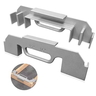 3 in 1 Framing Tools - 12", 14" &amp; 16" Framing Stud Layout Tool, Stud Framing Jig for 12&amp; 14 &amp; 16 Inch On-Center Precision Wall Stud Framing Measurement, Cast Aluminum Framing Spacer Tool (1 Pack)