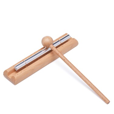 Solo Bell Chime Bar Hand Musical Percussion Instrument for Teachers&lsquo; Classroom Management, Meditation, Meeting, and Sound Therapy