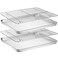 Baking Sheet with Rack Set [2 Pans + 2 Racks], Wildone Stainless Steel Cookie Sheet Baking Pan Tray with Cooling Rack, Size 18 x 13 x 1 Inch, Non Toxic &amp; Heavy Duty &amp; Easy Clean