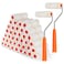 HANJKINZ Microfiber Paint Roller 4 Inch, Mini Paint Roller Covers (3/8 Inch Nap, 40 Pack), Small Paint Rollers for House Painting with Paint Roller Frame, Wall Painting Tool