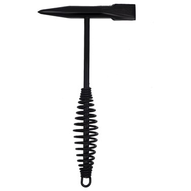 AnRui 10" Welding Chipping Hammer, 300g Welding Hammer with Coil Spring Handle Shock-Dampening Steel Welding Slag Hammer