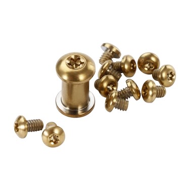 13-Piece Titanium Screw for Benchmade 535 Bugout, Mini Bugout 533 and Bailout 537, Complete Hardware Set Includes Pivot, Handle and Pocket Clip Screws, Gold