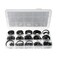 MEETOOT 450PCS Axle Circlip Set Black Alloy Steel Outer Circlip Retaining Ring Set of 15 Different Sizes for Fixing and Repairing Axles and Other Moving Part