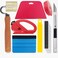 Wallpaper Smoothing Tools Kit for Wallpaper Paste Wallpaper Tools include Felt Seam Roller Squeegee Tape Measure, Craft Knife