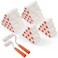 HANJKINZ Microfiber Paint Roller, 2 Inch and 4 Inch Small Paint Roller Covers (3/8-Inch Nap, 50 Pack), Mini Paint Rollers for House Painting with Paint Roller Frame, Wall Painting Tool