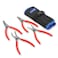 WISEPRO 4 Pcs Snap Ring Pliers Set, 7 Inches Internal/External Circlip Pliers Kit with Pouch, Heavy Duty Precision Straight/Bent Jaw Snap-ring Pliers for Ring Remover Retaining