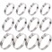 ISPINNER 12pcs 304 Stainless Steel Adjustable 27-102mm Range Worm Gear Hose Clamps Assortment Kit 2 Inch, 3 Inch, 4 Inch (Silver)