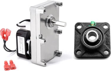 Criditpid PU-047040 Auger Motor &amp; PU-UCF204-12 Auger Bearing for Englander Pellet Stoves