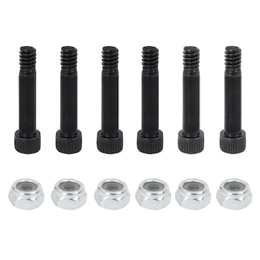 QXSKSLH Replacement 74072 Auger Motor Shaft Nut &amp; Bolt, Fit for Pit Boss, Traeger, Z-Grills, Rec Tec and Most Wood Pellet Grills &amp; AC Pellet Grill Shaft Nut &amp; Bolt of Auger Motor,6-Pack