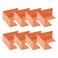 uxcell 8pcs Inside Waterproofing Corner Shower Seamless Corner Cover, Polyethylene Seamless Corner for Bathtub and Steam Room, Orange (Inside)