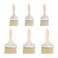 uxcell 3Inches &amp; 4Inches Chip Paint Brush Synthetic Bristle with 13mm Thick Wood Handle for Walls Treatment 6pcs