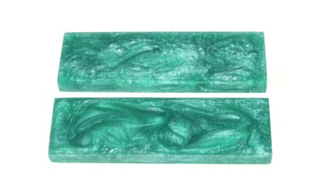 Resin Knife Scales Blank for DIY Crafts Knife Gun Handle Decoration, Exotic Knife Scales,Timber Handle Plate for Music Instruments (Avocado)