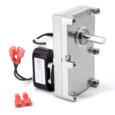 Criditpid Replacement KS-5010-1010 Auger Motor for Glowboy Bay View, Classic, Home Heater, Shop Heater Pellet Stove, 2 RPM Clockwise Auger Feed Motor for PelPro PP300.