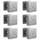 HONGTONGSOWER Adjustable High Pressure 6PCS Dual Modes Shower Body Jets Brushed Nickel Massage Spa Rain Shower Body Spray Shower Side Wall Sprayer Head Jets