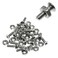 Maxmoral 20 Sets D Series Panel Screws and Nut Kit Panel Mount Connector for Attaching D Series Connectors to Panels, M2.5 x 8 mm Stainless Steel Screw