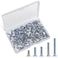 120PCS Wall Plate Screws Outlet Cover Screws White Long 6-32 Thread Face Plate Screws Light Electrical Cover Panel Replacement for Light Switch Panels 5 Sizes (0.98/0.73/0.55/0.49/0.35 Inch)
