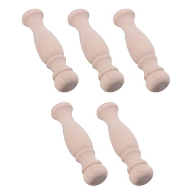 RDEXP 5Pcs Unfinished Wooden Spindles Baluster for Home Decoration Crafts 2.76"x0.71