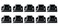 TOUCAN 1/2" Square Iron Baluster Flat Fix Shoes with Screws Satin Black (Pack of 10 pcs)