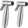 2 Pieces Bidet Toilet Sprayer Head Stainless Steel Handheld Bidet Sprayer Cloth Bathroom Diaper Sprayer for Kitchen and Toilet Cleaning (Bidet Sprayer Head) Golden