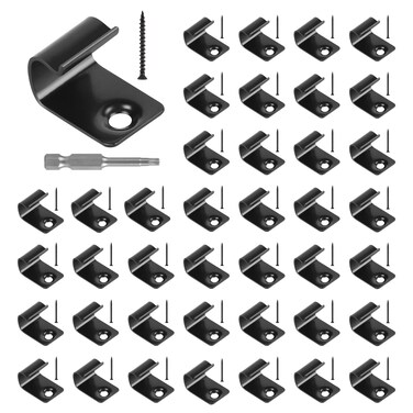 CPROSP 40x Starter Deck Clips with 42 Torx Srews, 1 Torx Bit, Start Clips for Composite Decking, Compatible for Trex Decking Boards