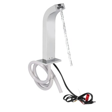 G1/2 Touchless Sink Faucet Wall Mounted Bathroom Water Tap Single Cold Faucet Hands Free Water Tap for Toilet Bathroom Kitchen (Single Cold DC Battery)