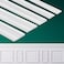 Coengwui Peel and Stick Wall Molding, Chair Rail Wainscoting Panel, Finish Trim for Home Decoration (Paintable White, 9.8ft x 1.1in)