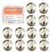 Alloypro 36 Pcs Silvery Round Metal Chicago Binding Screws Assorted Kit Nail Rivet Chicago Button DIY Leather Decoration Bookbinding Round Flat Head Stud Screw M5x6mm