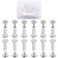 Hilitchi 50 Sets M5 x 15mm Phillips Chicago Screw Posts Binding Screws Assortment Kit for Scrapbook Photo Albums Binding, Leather Repair