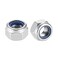 uxcell M16 x 2mm Nylon Insert Hex Lock Nuts, 304 Stainless Steel, Plain Finish, Pack of 8