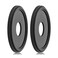 EIFHYT Molded PU Ceiling Medallion for Light Fixtures and Ceiling Fans, 13.1"OD x 4"ID x 1"P (Fits Canopies up to 10.25") Black