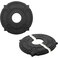 LC LICTOP Split Ceiling Medallions European Gypsum Carved Style Decorative Synthetic Foam Base for Ceiling Light Fixtures Ceiling Fans 12"OD x 3.4"ID Black, 2Pairs