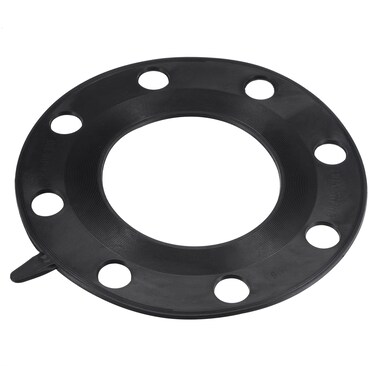 MECCANIXITY Rubber Flange Gasket Full Face for 4 Inch DN100 Pipe 8 Bolt Holes Black Flat Washer