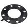 MECCANIXITY Rubber Flange Gasket Full Face for 4 Inch DN100 Pipe 8 Bolt Holes Black Flat Washer