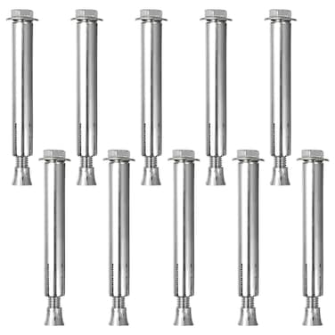 POPETPOP Screws Steel Spikes Bolt Anchors for Bumps, 10pcs Expansion Bolt Asphalt Concrete Roads Anchor Bolt for Driveway Bolts