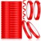12 Packs Bag Tape Sealer, 3/8 Inch Poly Bag Sealer Tape, Plastic Tape Bag Sealer for Bags Package Vegetables Meat Cake Icing Packaging and Sealing (Red, 100yd)