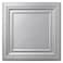 Art3d PVC Ceiling Tiles, 2'x2' Plastic Sheet in Argent Silver (12-Pack)