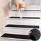 HOPEVIVA Rubber Stair Treads Non Slip, Indoor Stair Runners for Wooden Steps Covers, Staircase Covers Anti Slip Strips, Black Non Skid Rubber Carpet Mats, 30"X8", Set of 15
