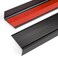Jiekayi 2pcs Stair Nosing Aluminum Edge Trim 36" Stair Edge Protector Step Covers Self Adhesive Metal Stair Corner Guards Non Slip for Staircases Indoor Outdoor Stairs Edge (36 x 1.6 x 0.8 in, Black)