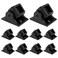 MDEOOSKY 10pcs 1/2" Iron Baluster Swivel Shoes Adjustable Angle with Screws Use with 1/2" Square Iron Balusters Satin Black