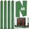 Threan 4 Pcs Long Canvas Sandbags Flood Protection Thickened Reusable Sand Bags Rain Wind Flood Barrier with Elastic Band Water Barrier Tube Sandbags for Door Rain Water Flood Control, Green (4 ft)