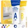 Fiberglass Tub Repair Kit (Grey/Brown), Fiberglass Shower and Bathtub Repair Kit White for Repair Scratches, Chips, Cracks and Holes on Fiberglass, Porcelain Sink, Acrylic, Tub, Ceramic Tile.