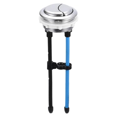 uxcell Toilet Tank Button, 58mm(2.28") Thread Diameter Dual Push Flushing Toilet Button Adjustable Replacement Button for Toilet Water Tank
