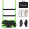 Emergency Fire Escape Ladder,Flame Resistant Safety Rope Ladder with Hooks 13FT/16FT/26FT/32FT/49FT,Fast to Deploy,Easy to Store Withstand Weight up to 1300 pounds (32FT)