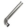 Ranein 4" OD Stainless Steel Vent Pipe Kit, includes 3" Elbow, 19.7" Horizontal Termination Pipe, and Chimney Rain Cap