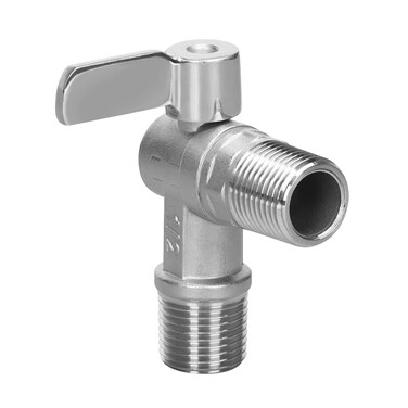 GOVALVE Stainless Steel Angle Valve - 1/2 Inch NPT Male Thread SUS304 90 Degree Elbow Shut Off Ball Valve